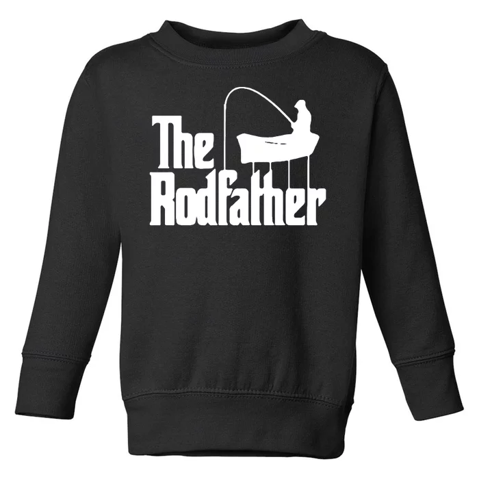 The Rod Father Funny Fishing Dad Toddler Sweatshirt