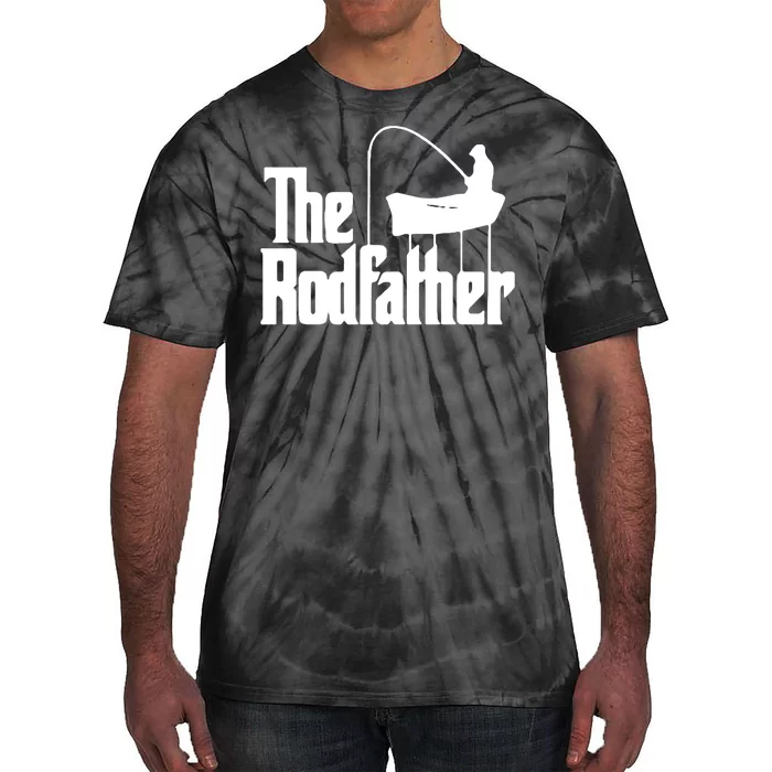 The Rod Father Funny Fishing Dad Tie-Dye T-Shirt