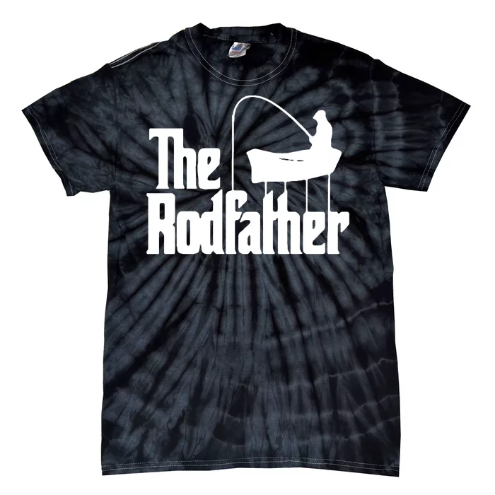 The Rod Father Funny Fishing Dad Tie-Dye T-Shirt