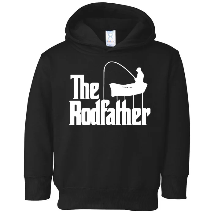 The Rod Father Funny Fishing Dad Toddler Hoodie