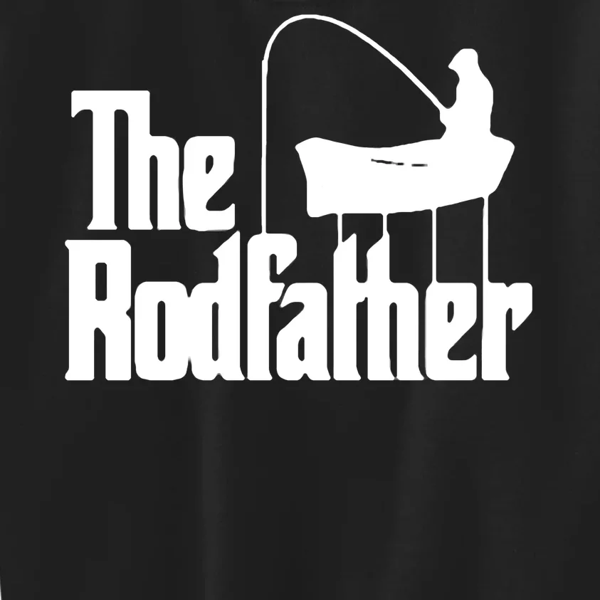 The Rod Father Funny Fishing Dad Kids Sweatshirt