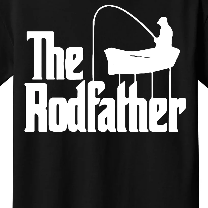 The Rod Father Funny Fishing Dad Kids T-Shirt