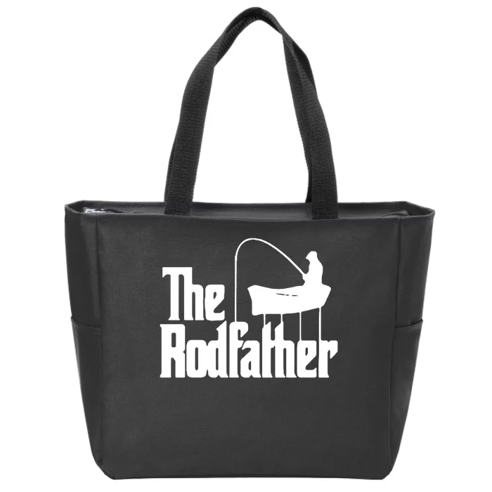 The Rod Father Funny Fishing Dad Zip Tote Bag