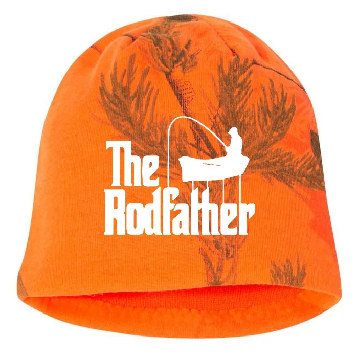 The Rod Father Funny Fishing Dad Kati - Camo Knit Beanie