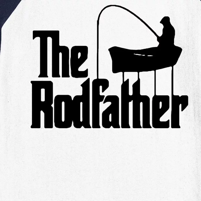 The Rod Father Funny Fishing Dad Baseball Sleeve Shirt