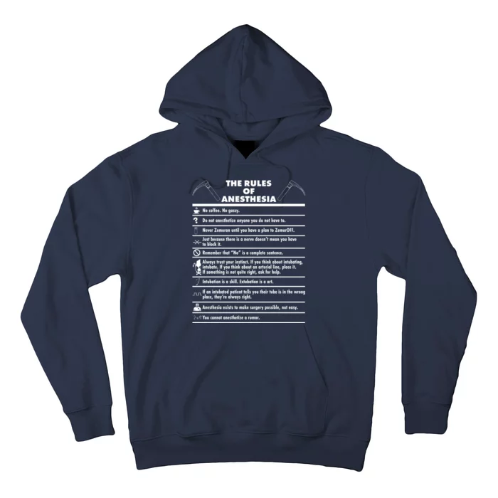 The Rules of Anesthesia Hoodie