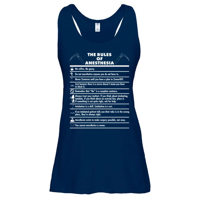 The Rules of Anesthesia Ladies Essential Flowy Tank