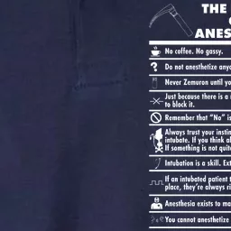 The Rules of Anesthesia Softstyle Adult Sport Polo