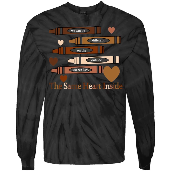 The Same Heart Inside Tie-Dye Long Sleeve Shirt