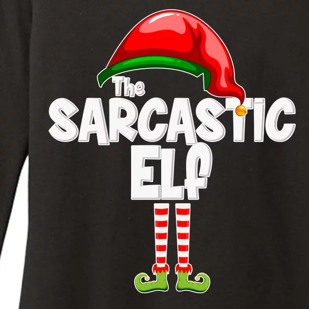 The Sarcastic Elf Matching Christmas Womens CVC Long Sleeve Shirt