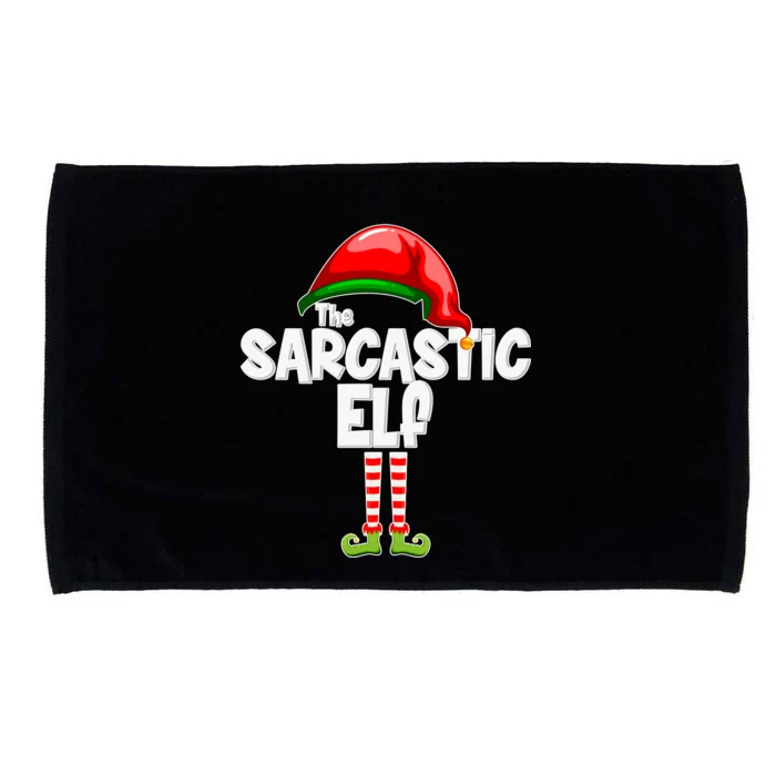 The Sarcastic Elf Matching Christmas Microfiber Hand Towel