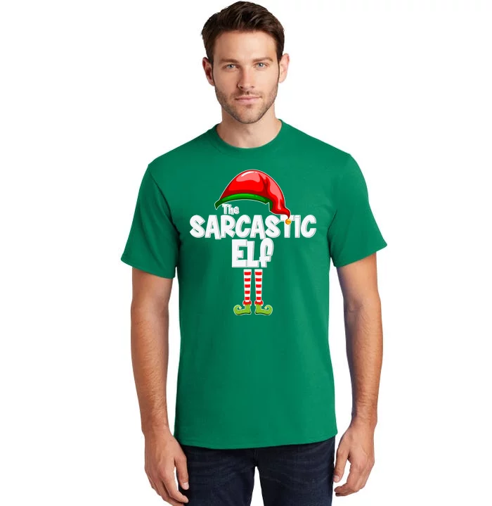 The Sarcastic Elf Matching Christmas Tall T-Shirt