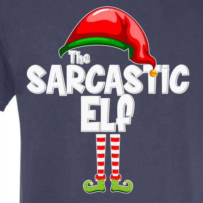 The Sarcastic Elf Matching Christmas Garment-Dyed Heavyweight T-Shirt