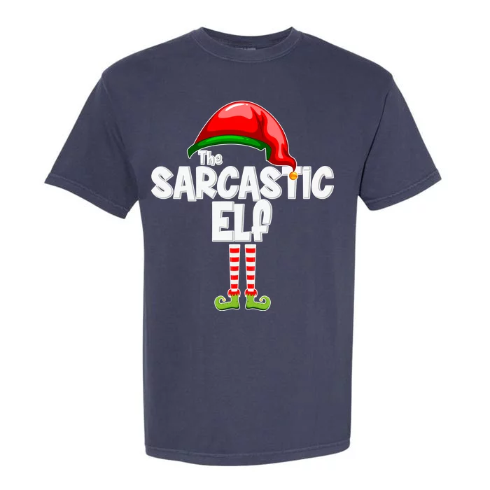 The Sarcastic Elf Matching Christmas Garment-Dyed Heavyweight T-Shirt