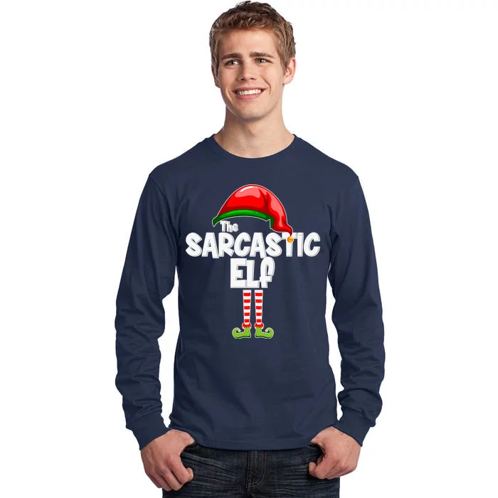 The Sarcastic Elf Matching Christmas Tall Long Sleeve T-Shirt