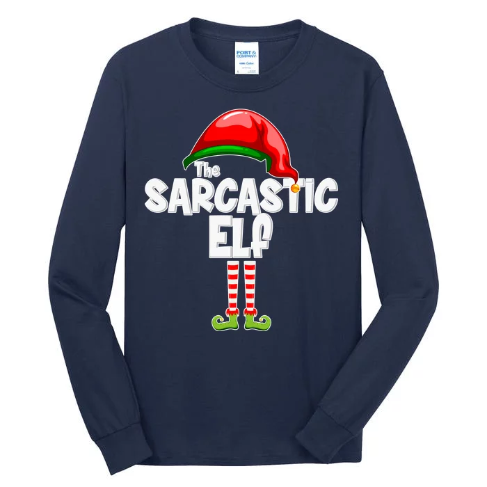 The Sarcastic Elf Matching Christmas Tall Long Sleeve T-Shirt