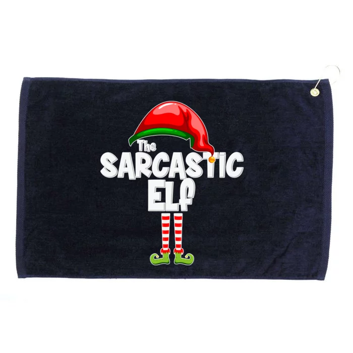 The Sarcastic Elf Matching Christmas Grommeted Golf Towel