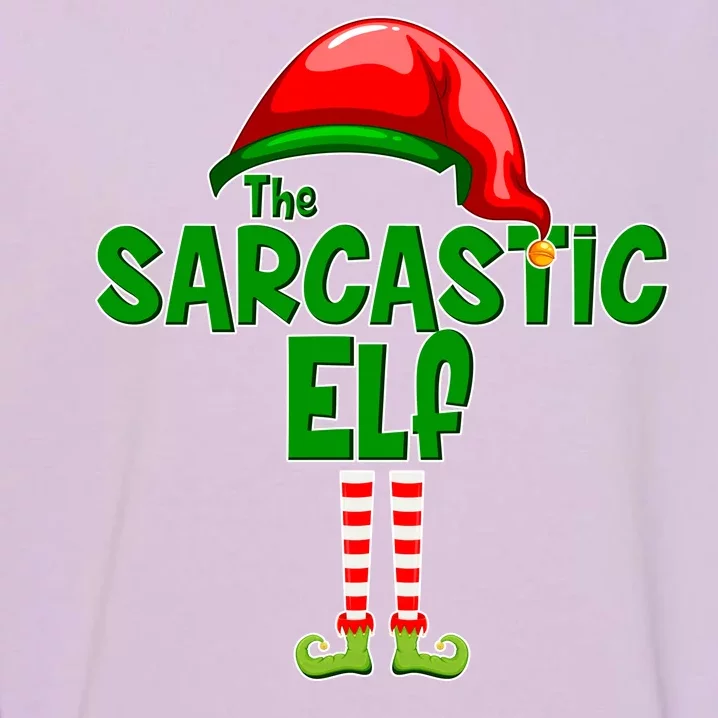 The Sarcastic Elf Matching Christmas Garment-Dyed Sweatshirt