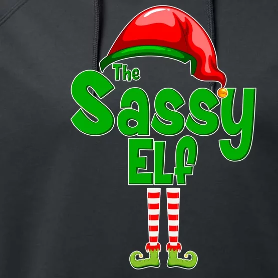 The Sassy Elf Christmas Performance Fleece Hoodie