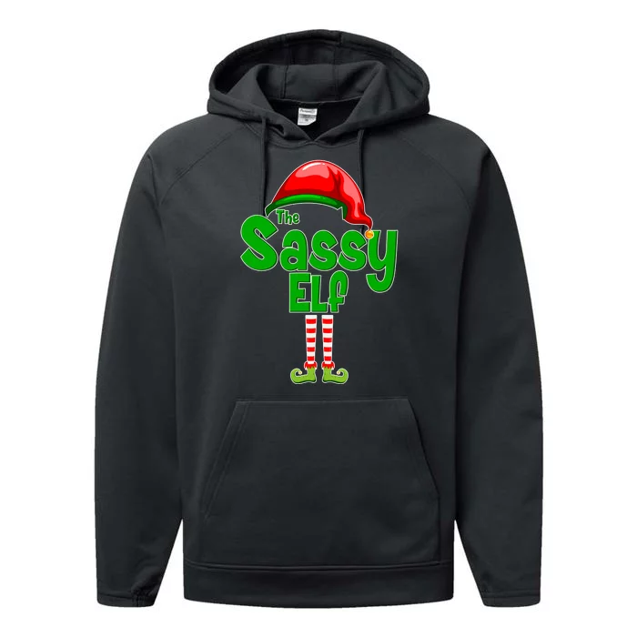 The Sassy Elf Christmas Performance Fleece Hoodie