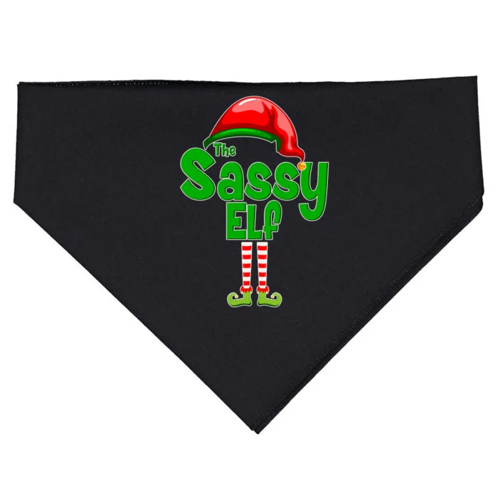 The Sassy Elf Christmas USA-Made Doggie Bandana