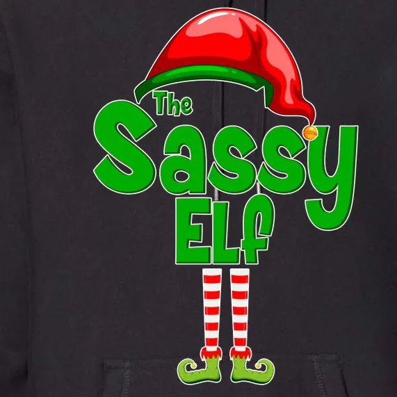 The Sassy Elf Christmas Premium Hoodie