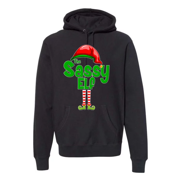 The Sassy Elf Christmas Premium Hoodie