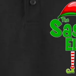 The Sassy Elf Christmas Dry Zone Grid Performance Polo