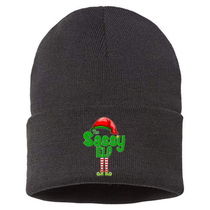 The Sassy Elf Christmas Sustainable Knit Beanie