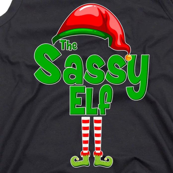 The Sassy Elf Christmas Tank Top