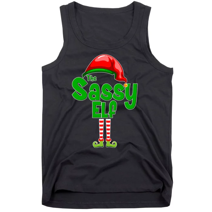 The Sassy Elf Christmas Tank Top