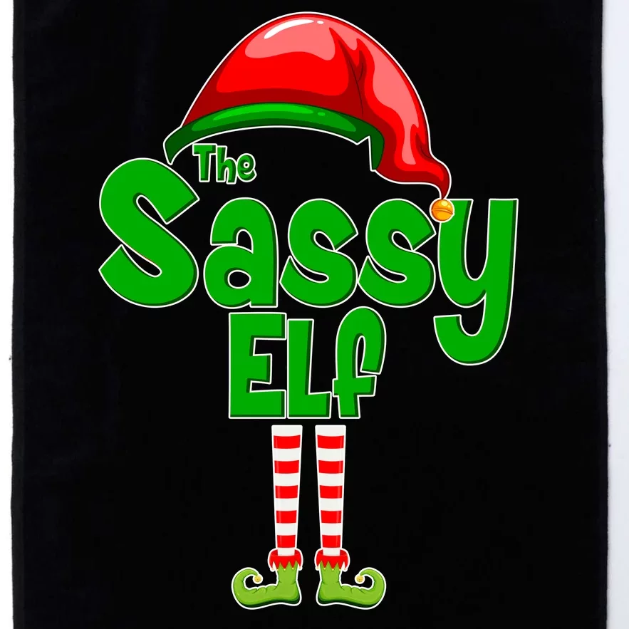 The Sassy Elf Christmas Platinum Collection Golf Towel