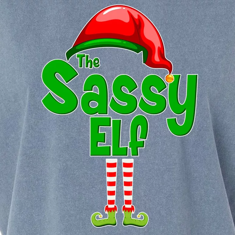 The Sassy Elf Christmas Garment-Dyed Women's Muscle Tee