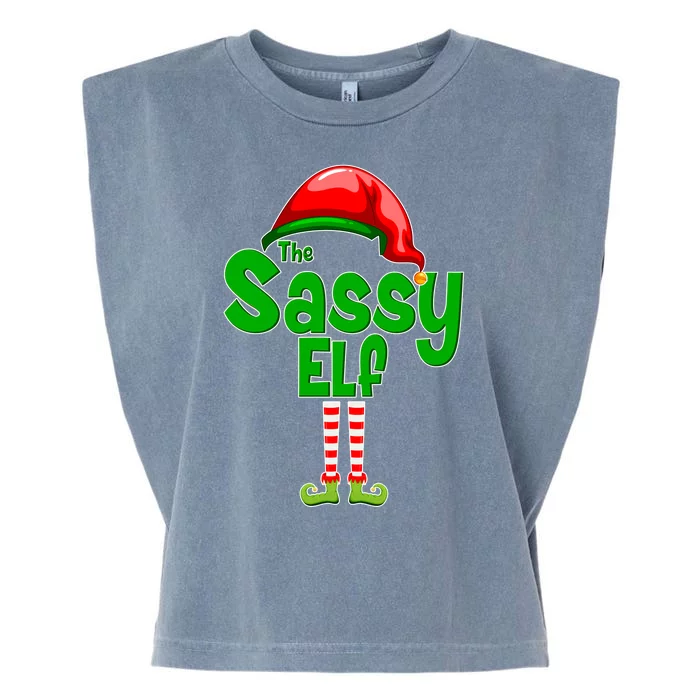 The Sassy Elf Christmas Garment-Dyed Women's Muscle Tee