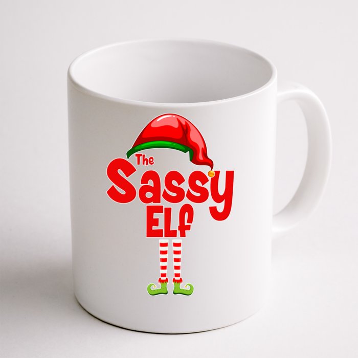 The Sassy Elf Christmas Front & Back Coffee Mug