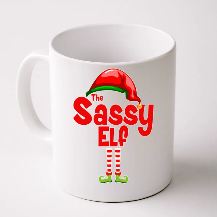 The Sassy Elf Christmas Front & Back Coffee Mug