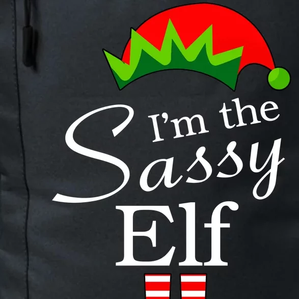 The Sassy Elf Funny Christmas Family Matching Daily Commute Backpack