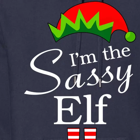 The Sassy Elf Funny Christmas Family Matching Premium Hoodie