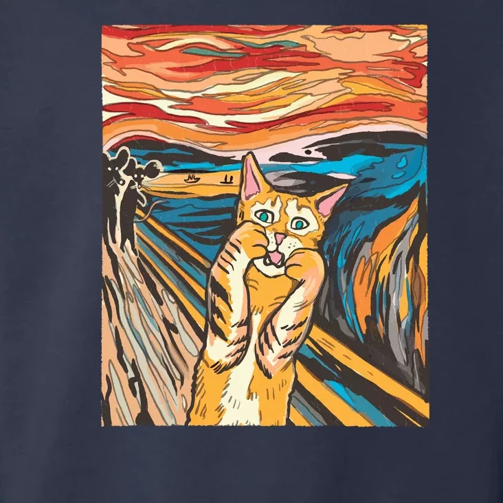 The Scream Parody Cat Toddler Hoodie