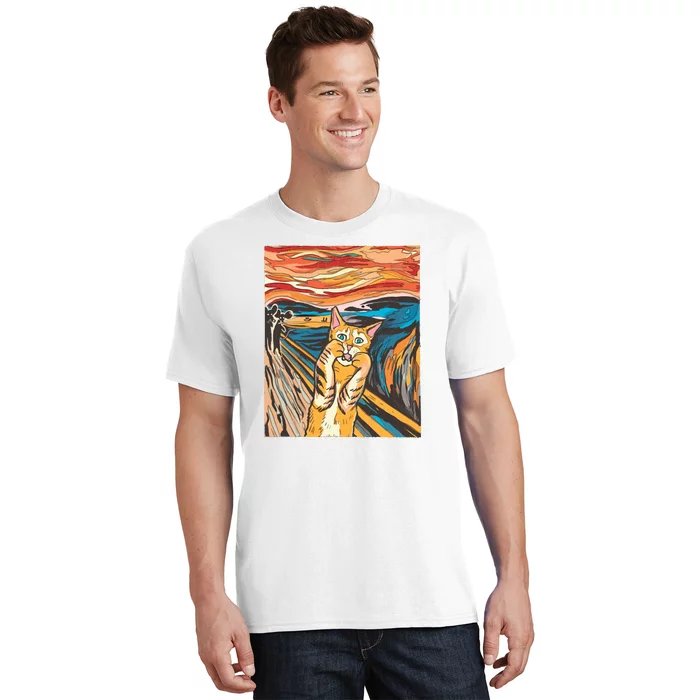 The Scream Parody Cat T-Shirt