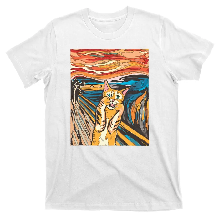 The Scream Parody Cat T-Shirt