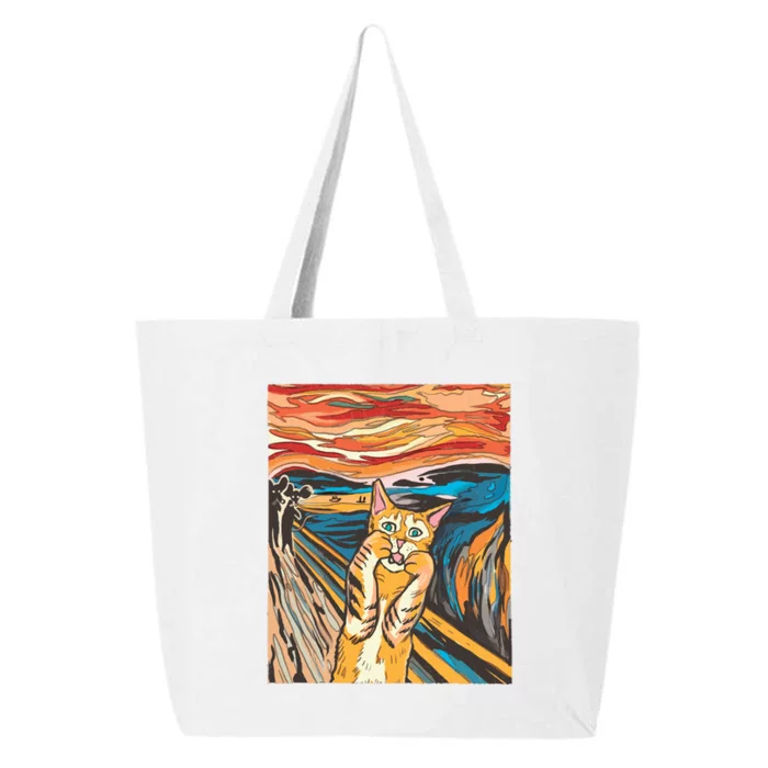 The Scream Parody Cat 25L Jumbo Tote