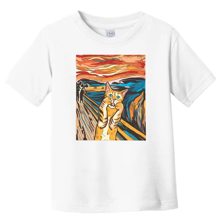 The Scream Parody Cat Toddler T-Shirt