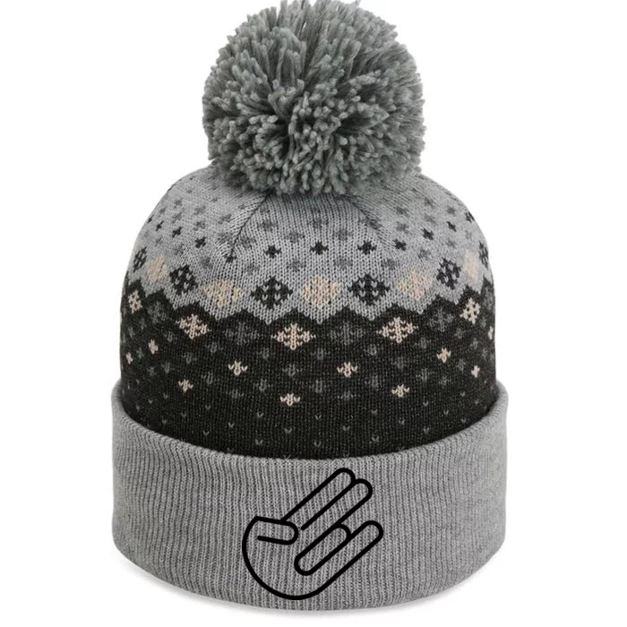 The Shocker Logo The Baniff Cuffed Pom Beanie