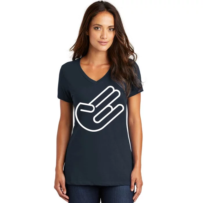 The Shocker Logo Women's V-Neck T-Shirt