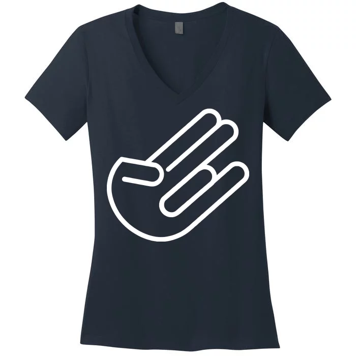 The Shocker Logo Women's V-Neck T-Shirt