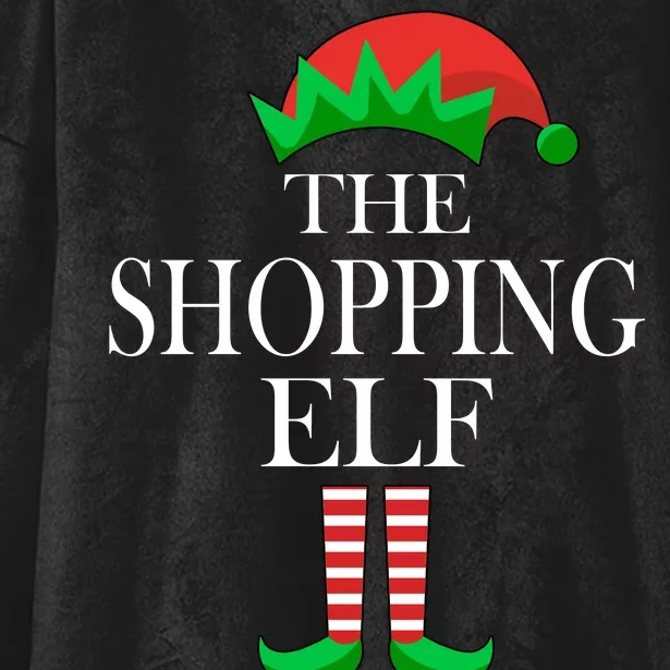 The Shopping Elf Family Matching Christmas Hooded Wearable Blanket