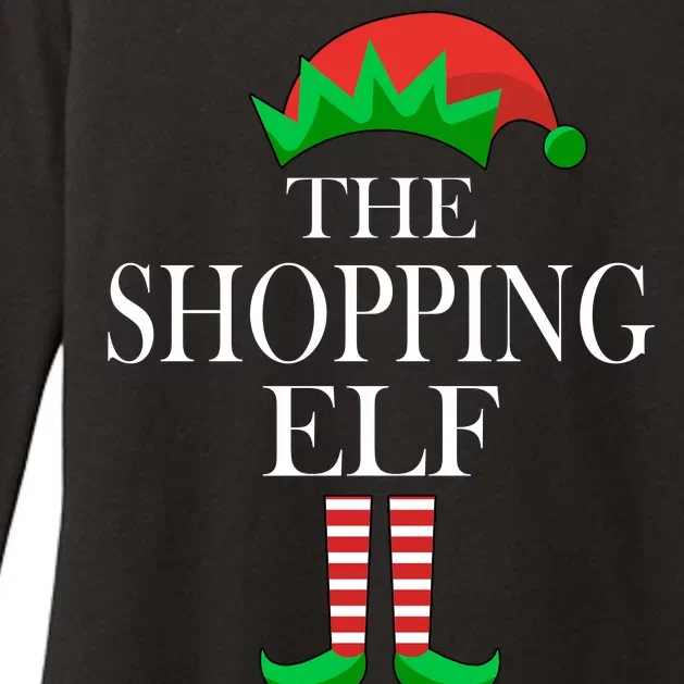 The Shopping Elf Family Matching Christmas Womens CVC Long Sleeve Shirt