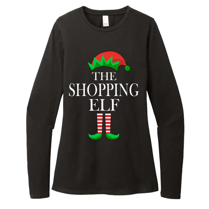 The Shopping Elf Family Matching Christmas Womens CVC Long Sleeve Shirt