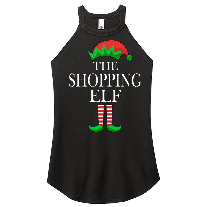 The Shopping Elf Family Matching Christmas Women’s Perfect Tri Rocker Tank